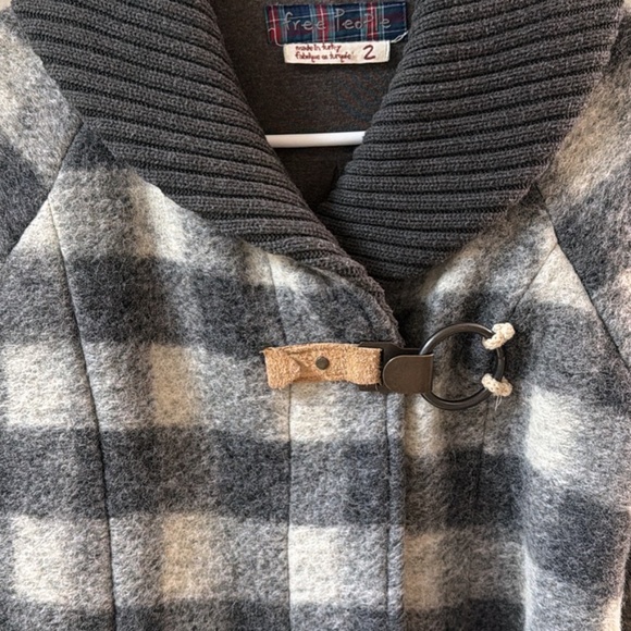 Free People plaid jacket size 2 - Picture 2 of 5